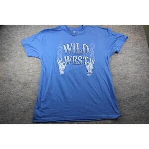 Oklahoma City Thunder Shirt Size Xl Extra Large Wild West 0 Blue Basketball